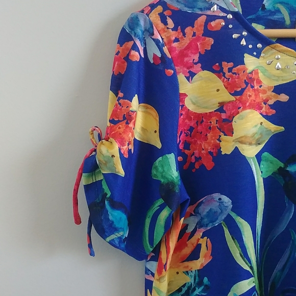 Alfred Dunner Undersea Paradise Top - Picture 8 of 9